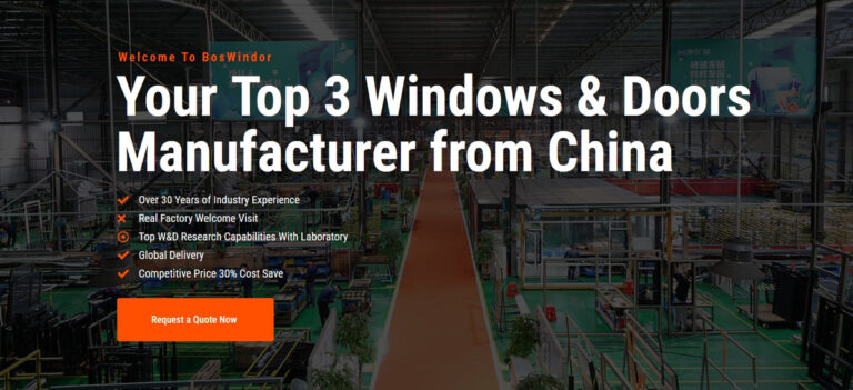Boswindor : votre top 3 des fabricants de portes et fenêtres en Chine