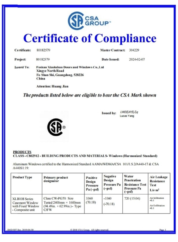 Certification CSA