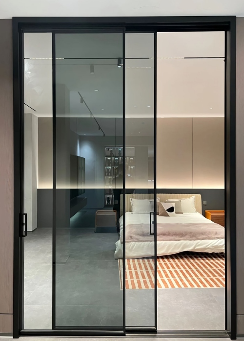Bedroom partition sliding door