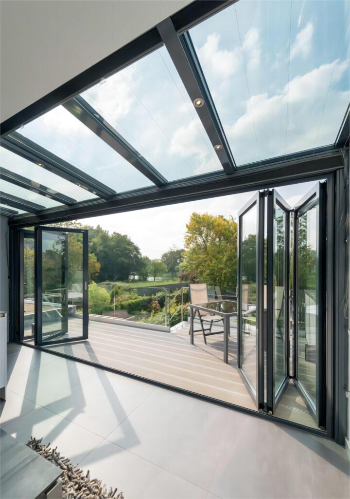 Aluminum According Door