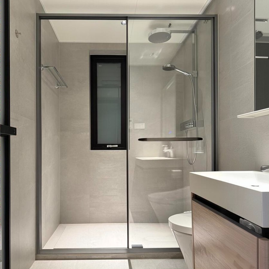 Aluminum Sliding Bathroom Door 2