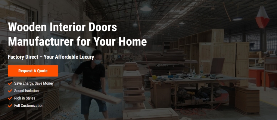 Puertas interiores de madera Boswindor, fabricante para su hogar