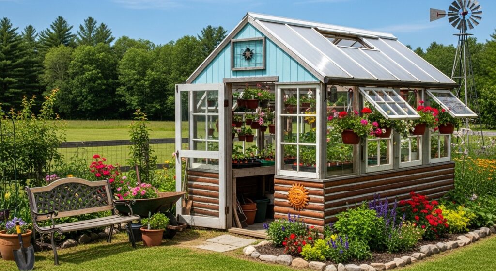 Cottage Garden Greenhouse Window