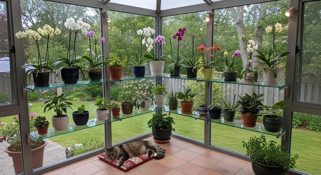 Glass Ceiling Garden Window