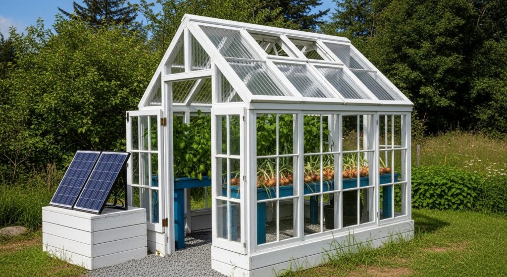 Solar Powered Greenhouse Window