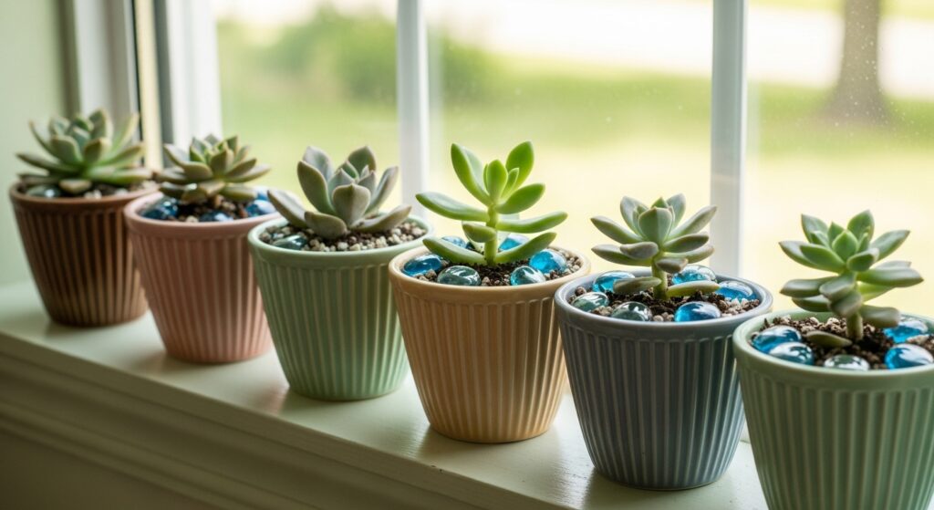 Succulent Display Window Garden