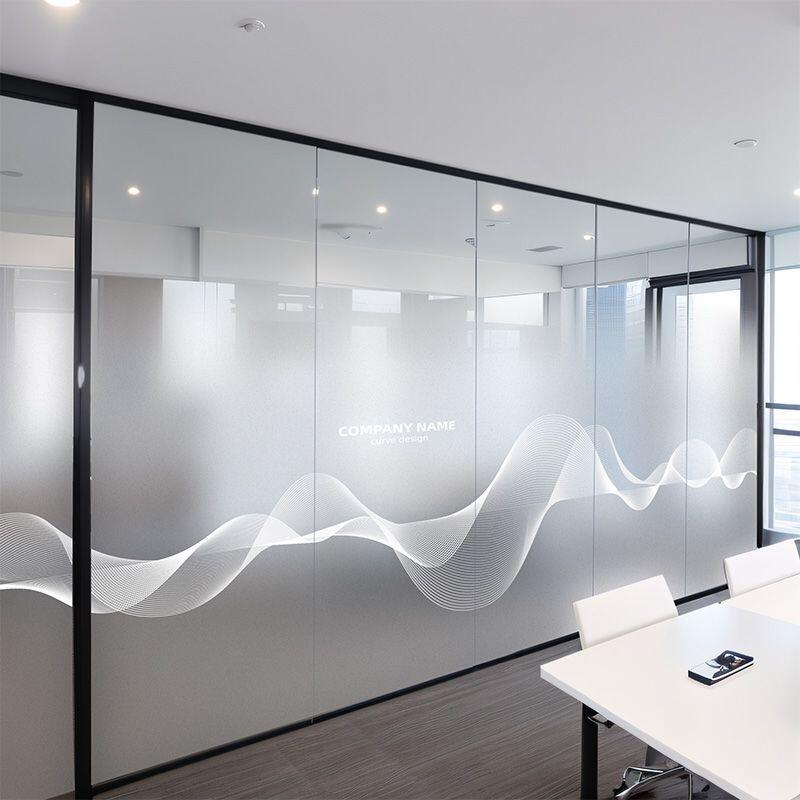 Office frosted glass partition 1