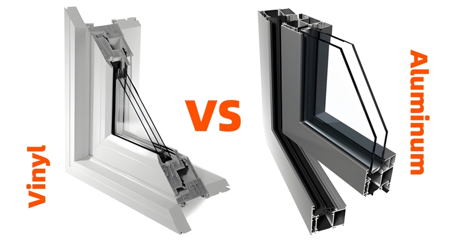 Vinyl windows aluminum windows