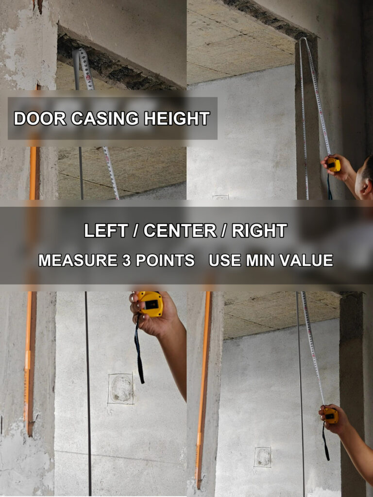 door casing height english