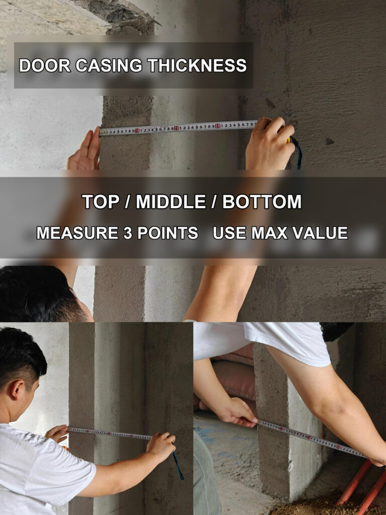 door casing thickness english