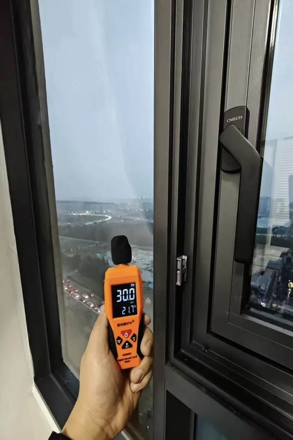 soundproof window decibel test before comparison
